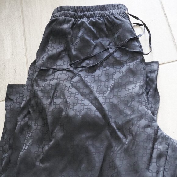 H&M - Wide-Leg Drawstring Pants - BLACK - Picture 2 of 5